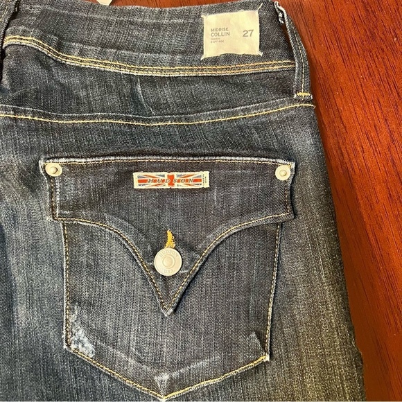 NWT HUDSON COLLIN MIDRISE SKINNY Supermodel Jeans Flap Pockets, Premium 27 - Picture 13 of 14